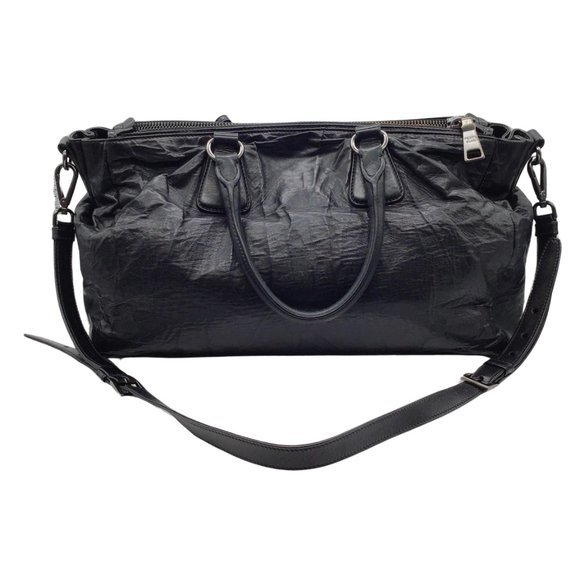 Prada Black Leather 2 Way Tote Bag - Picture 3 of 9